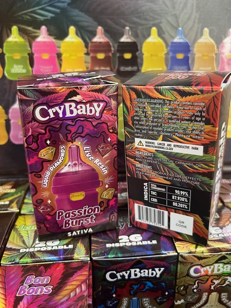 Cry Baby 2G Disposable Baby Bottle – Live Resin + Liquid Diamonds Premium Vape