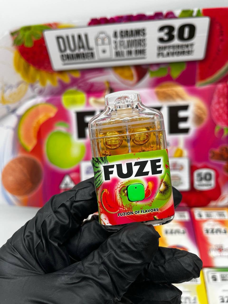 Order the authentic Fuze 4G Disposable at Mega Trap Vape Shop. Featuring premium 4-gram live resin distillate blend, anti-clogging hardware, and fast US shipping!